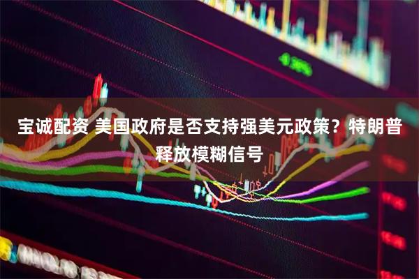 宝诚配资 美国政府是否支持强美元政策？特朗普释放模糊信号