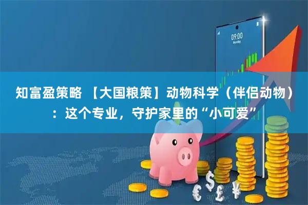 知富盈策略 【大国粮策】动物科学（伴侣动物）：这个专业，守护家里的“小可爱”